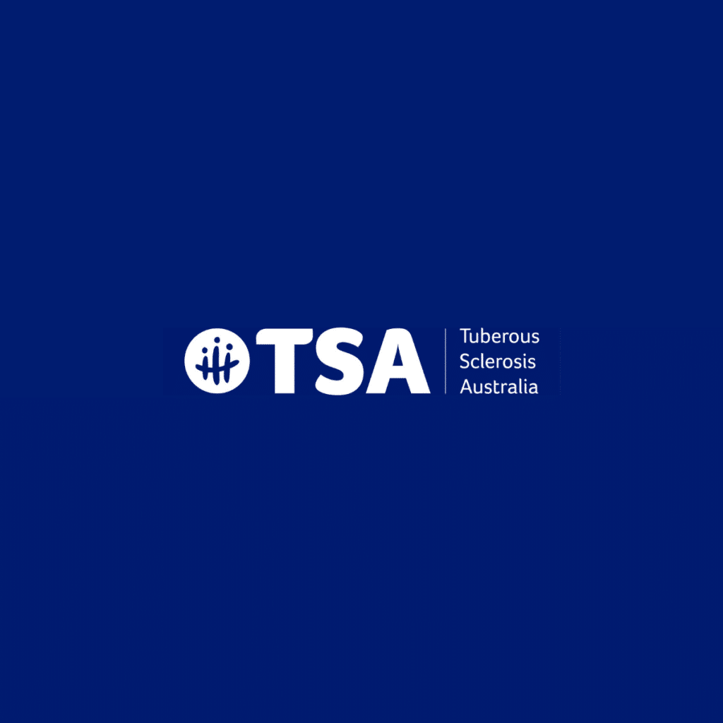 White TSA logo on a blue background