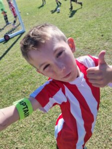 Parker at soccer