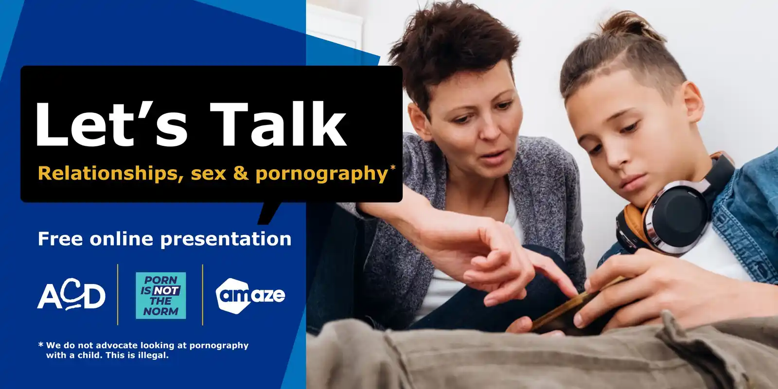 Online presentation about relationships, sex and pornography for families of young people with disability